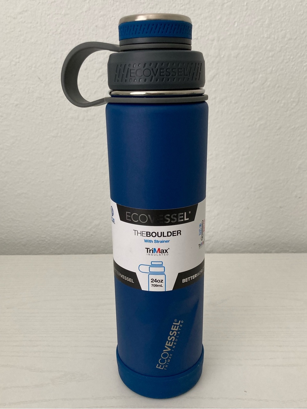 Ecovessel 24oz Insulated Water Bottle - Blue